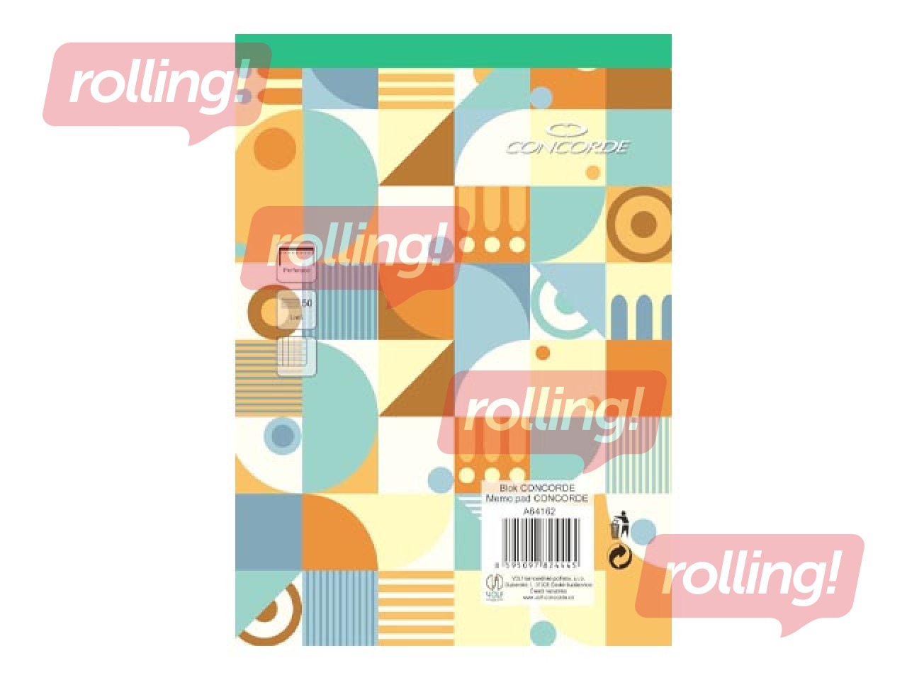 Notebook Concorde, A4, squared, 50 sheets