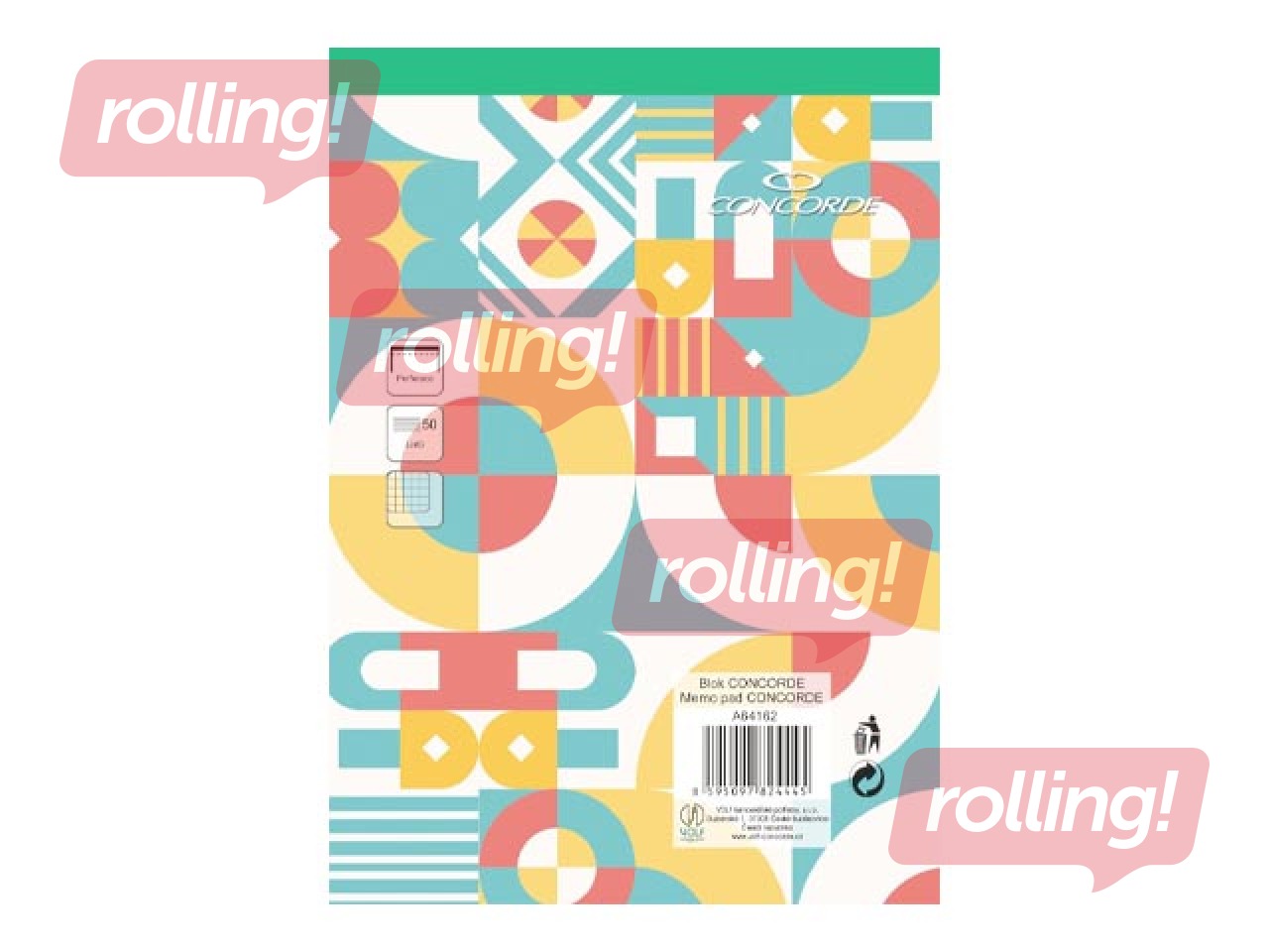 Notebook Concorde, A4, squared, 50 sheets