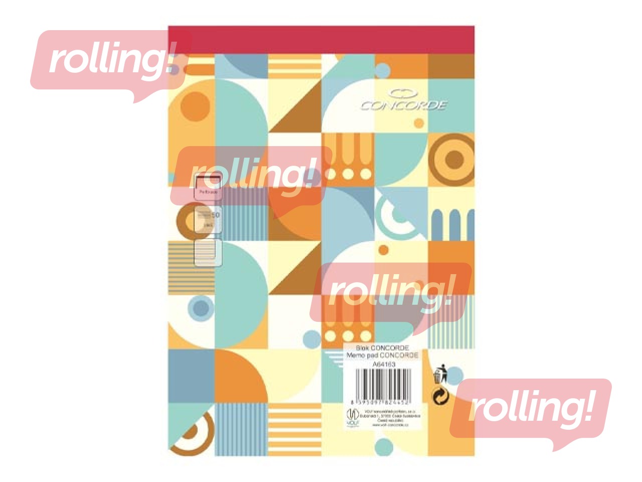 Piezīmju bloknots Concorde, A5, līniju, 50 lapas