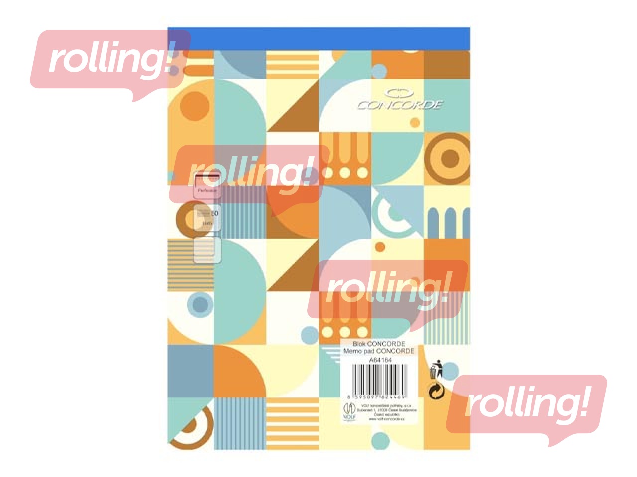 Märkmik Concorde, A5, valged, 50 lehte