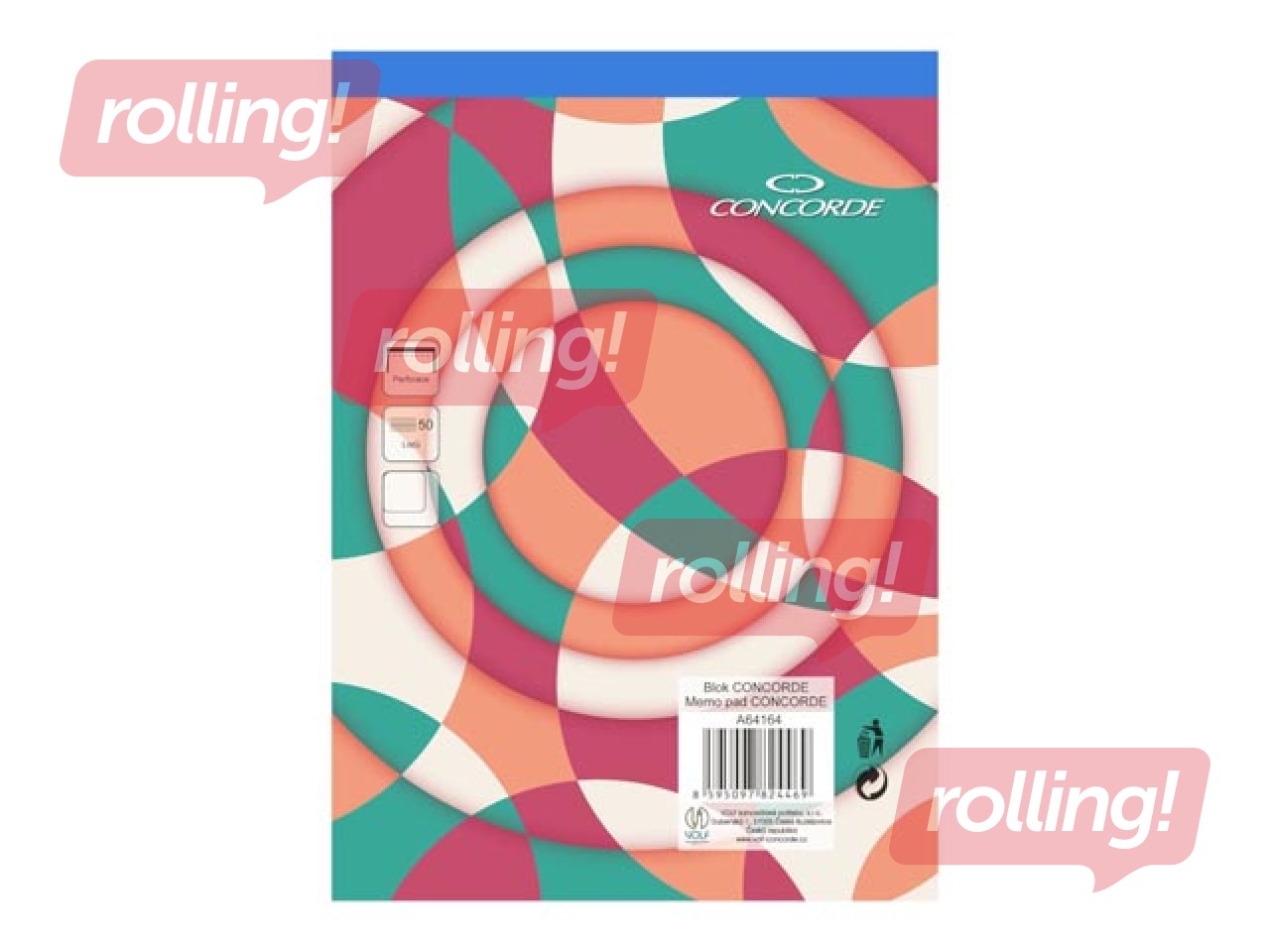 Piezīmju bloknots Concorde, A5, baltas, 50 lapas