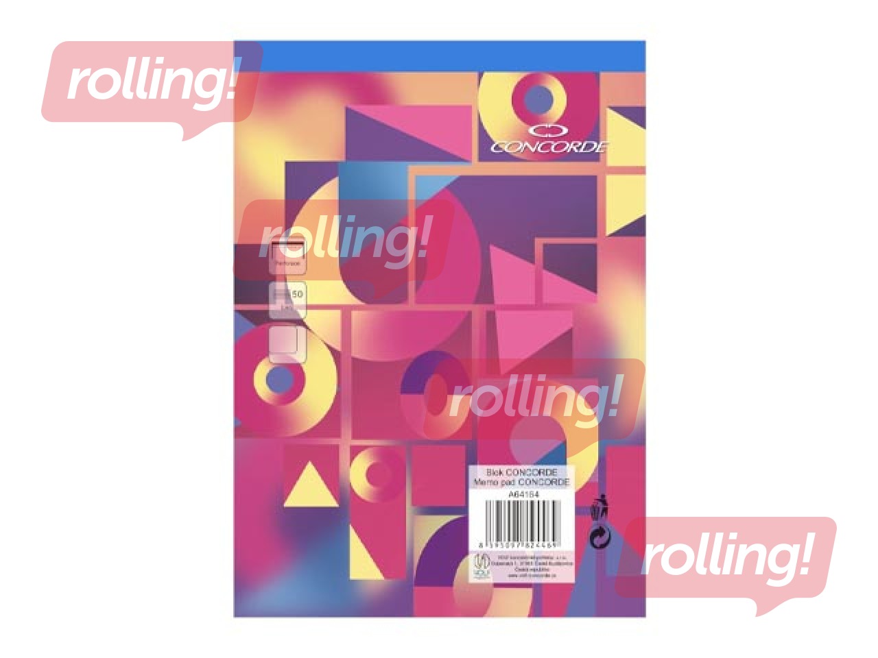 Piezīmju bloknots Concorde, A5, baltas, 50 lapas