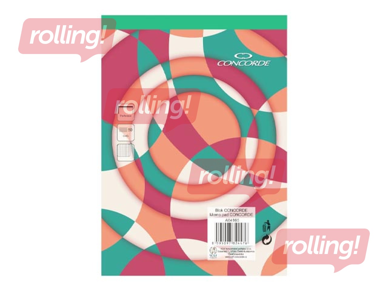 Notebook Concorde, A5, squared, 50 sheets