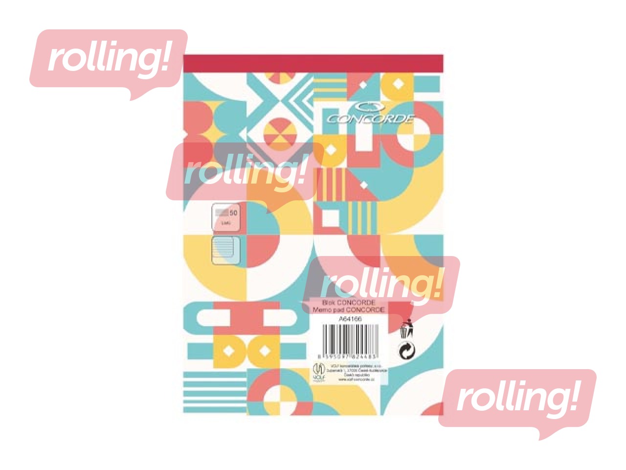 Notebook Concorde, A6, lined, 50 sheets