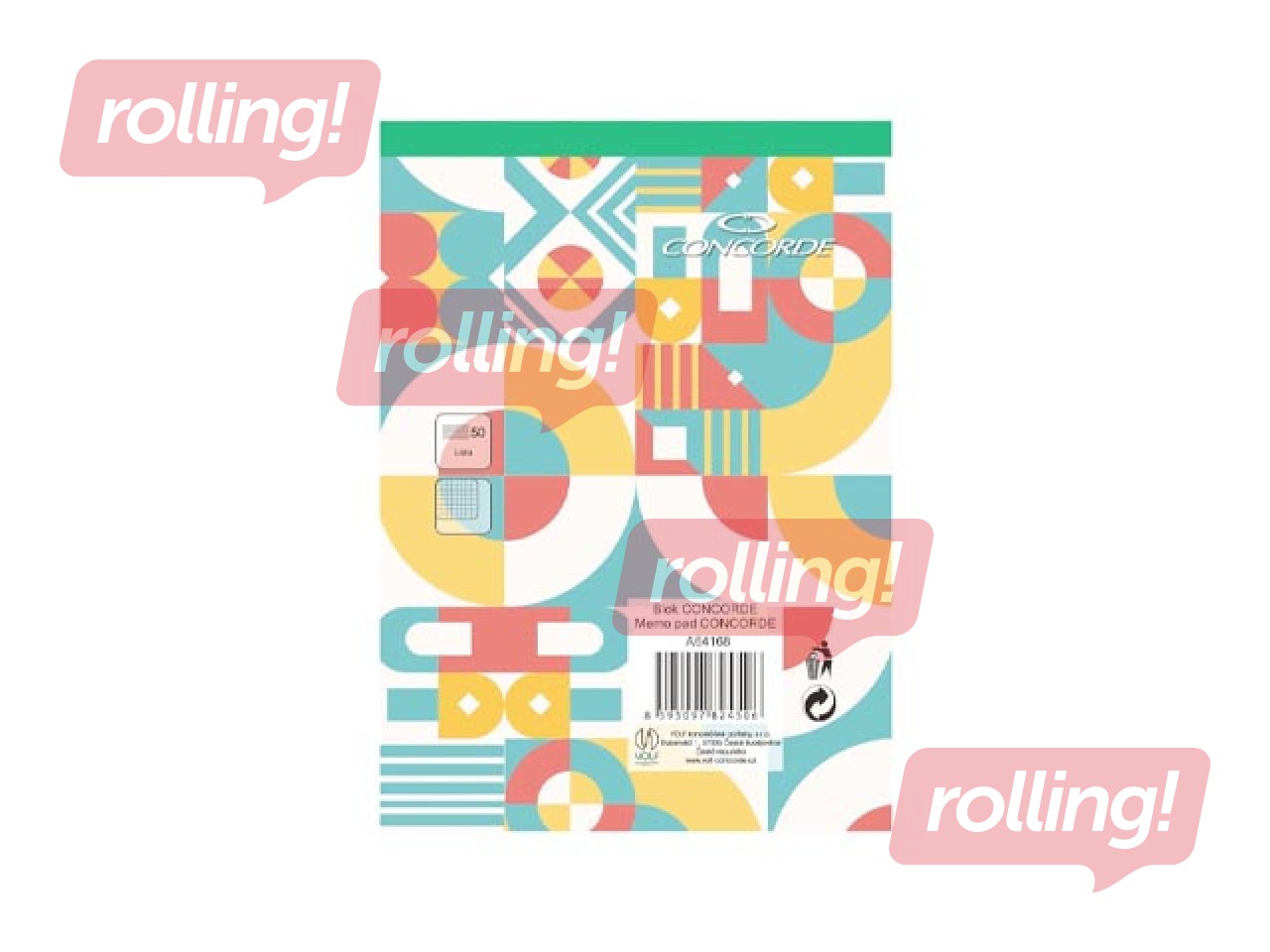 Notebook Concorde, A6, squared, 50 sheets