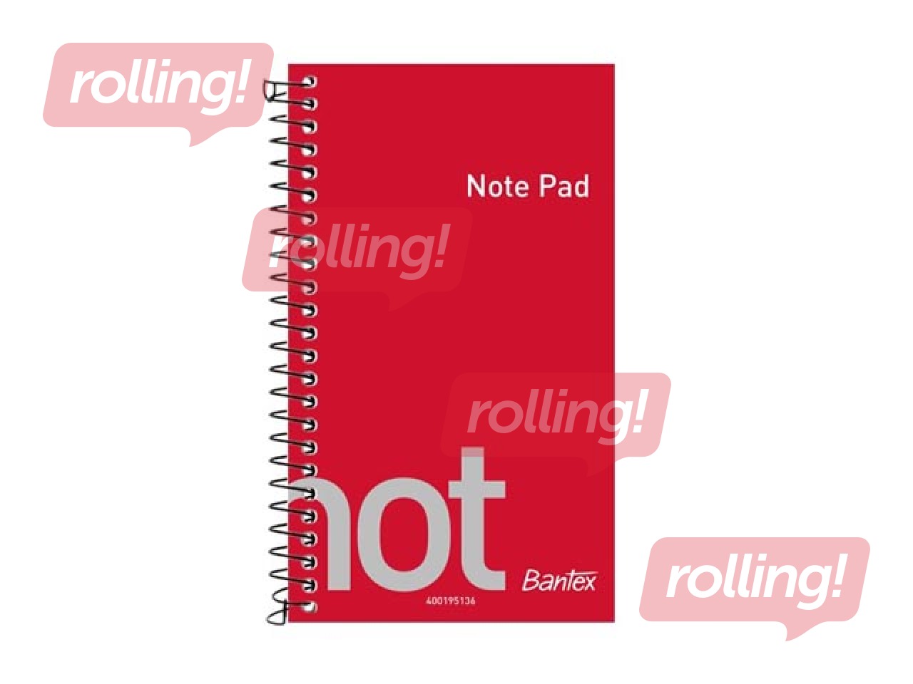 Note pad Bantex, A7+, lined, 50 sheets
