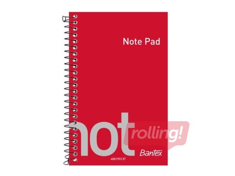 Блокнот Bantex, A6+, в линейку, 50 листов