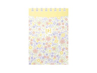 Piezīmju bloknots ar spirāli Oxford, Floral, A7, līniju, 140 lapas