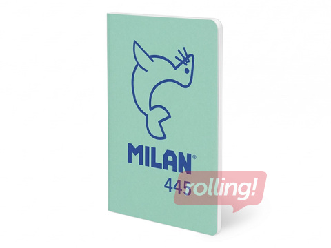 Notebook Milan, A5, lined pages, green