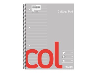 Notepad Bantex, A4+, ruled, 70 sheets