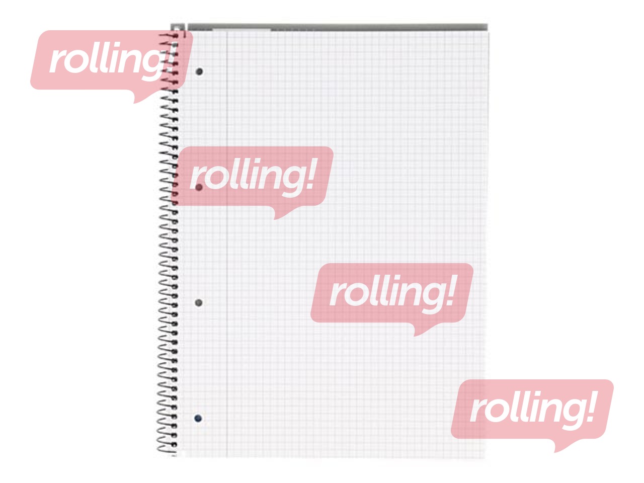 Piezīmju bloknots Bantex, A4+, rūtiņu, 70 lapas