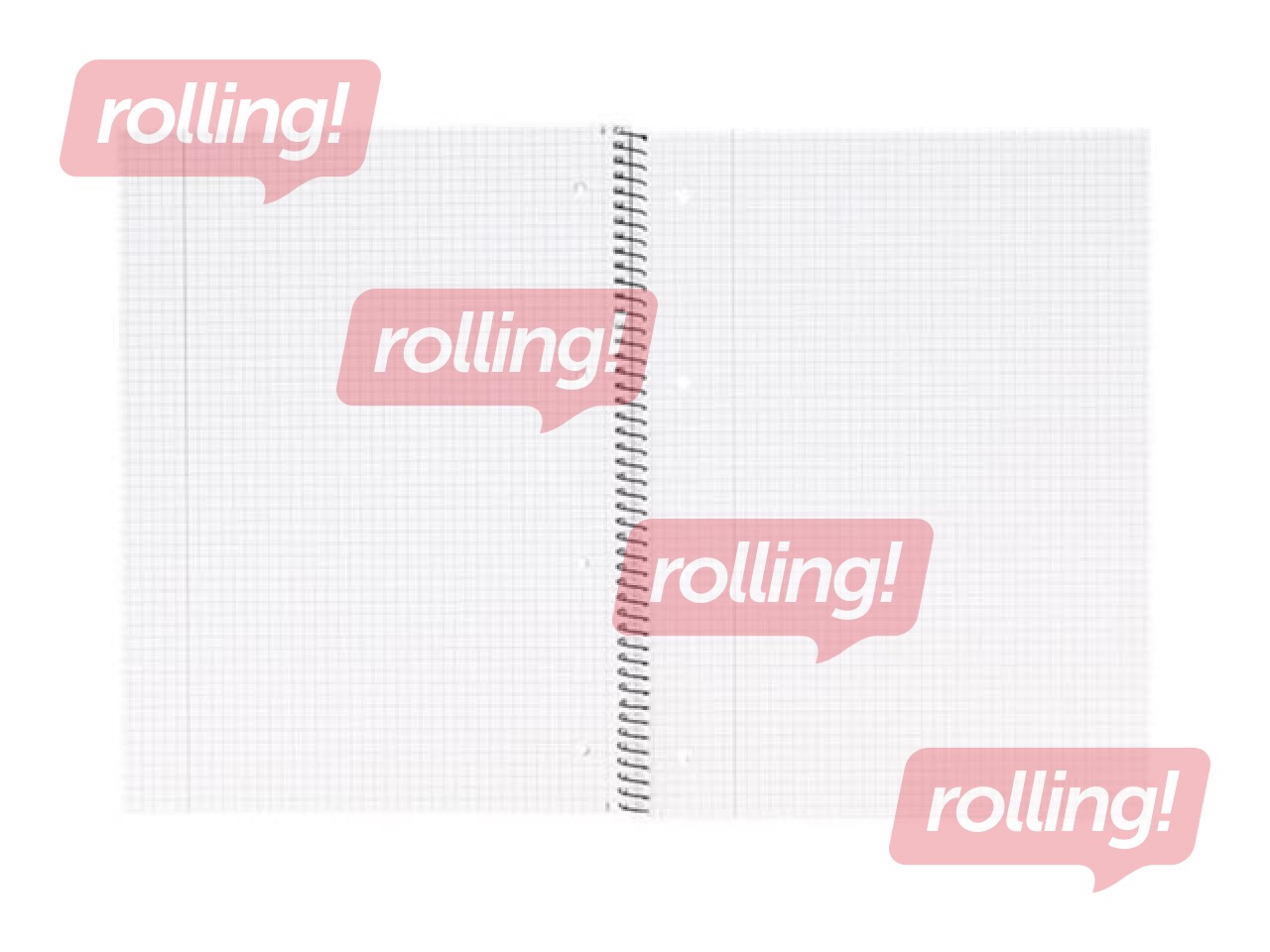 Piezīmju bloknots Bantex, A4+, rūtiņu, 70 lapas