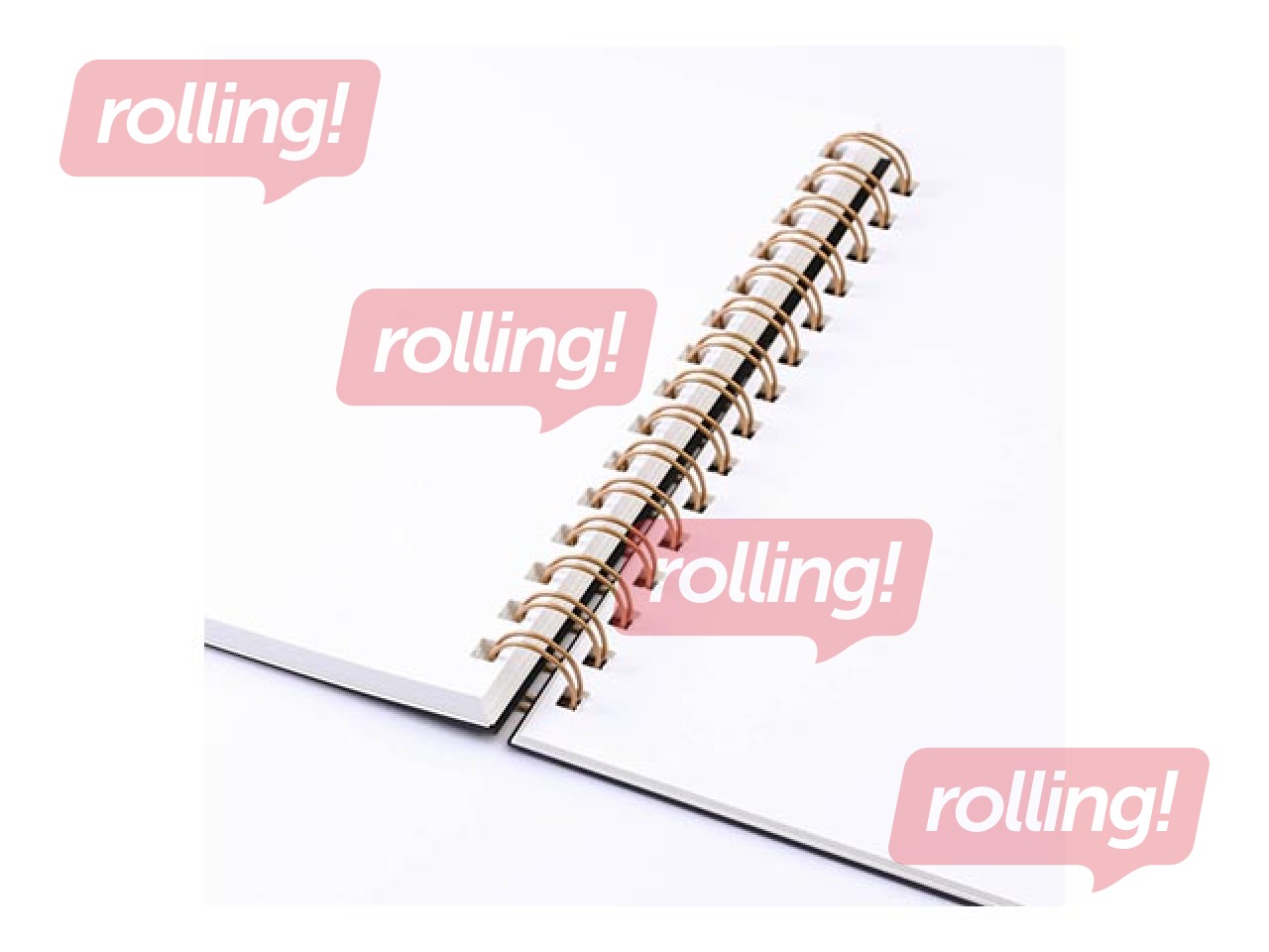 Piezīmju bloks Skech Gold ar spirāli, melns, A4