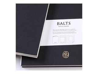 Piezīmju bloks Skech Gold ar spirāli, melns, A4