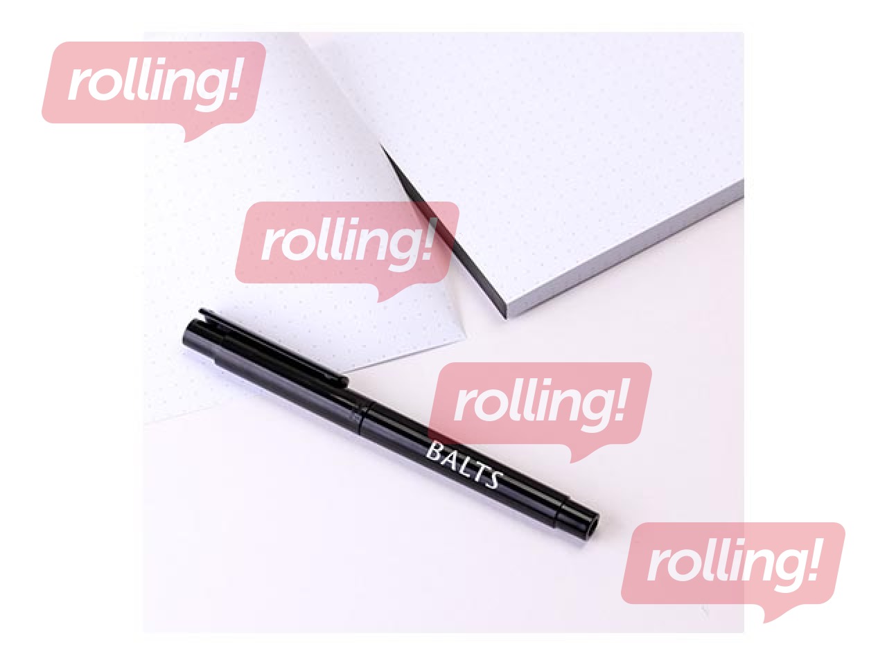 Блокнот Balts, A5, точечные листья