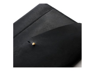 Notebook cover, A5, genuine Leather, black