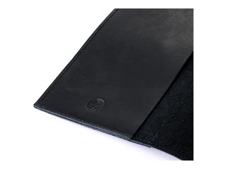 Piezīmju grāmatas apvāks, A5, dabīgā āda, melns