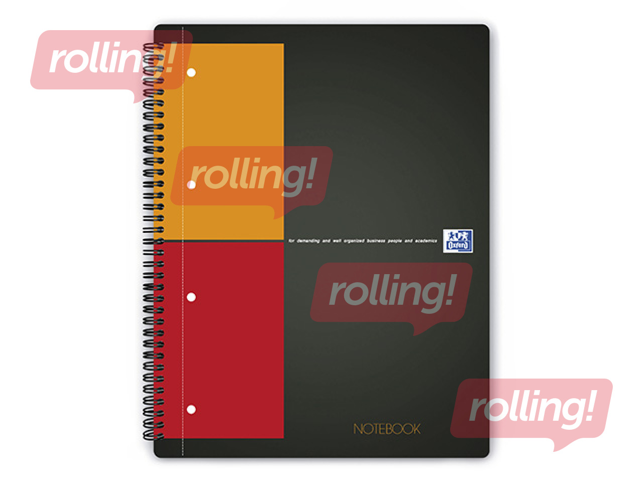 Klade ar spirāli Oxford perforēta A4+ formāts, rūtiņu, 80 lapas