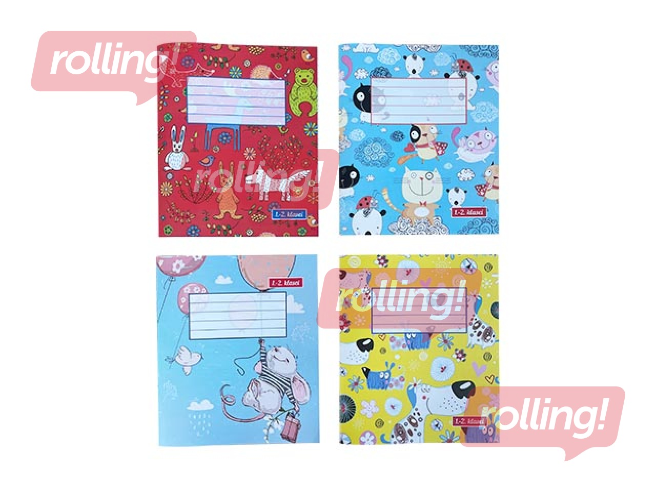 Exercise book ABC Jums, 1st-2nd class, lined, 12 pages 