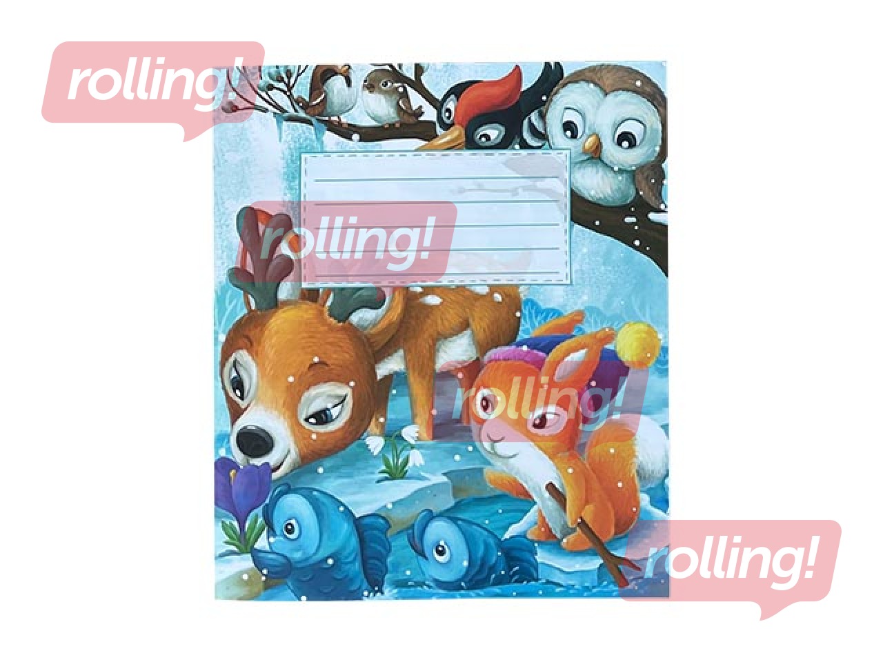 Burtnīca ABC Jums, šķērs-šaurlīniju, 12 lapas