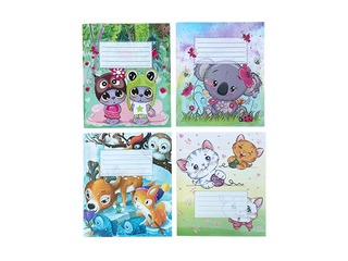 Exercise book ABC Jums, cross-narrow lines, 12 pages 