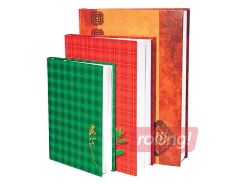 Klade cietos vākos, A4, rūtiņu, 200 lapas