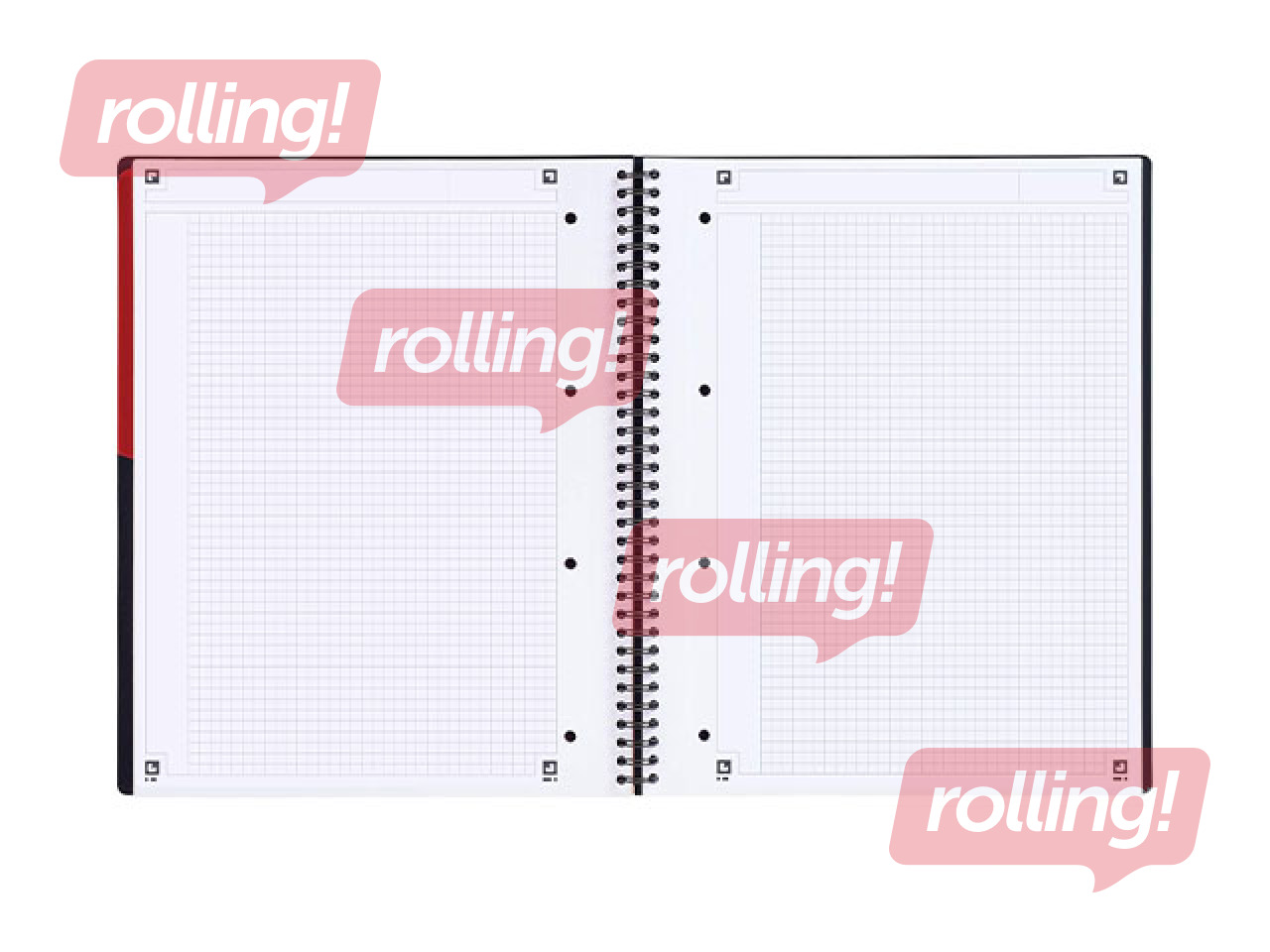 Klade ar spirāli Oxford International ActiveBook, A4+ formāts, 80 rūtiņu lapas