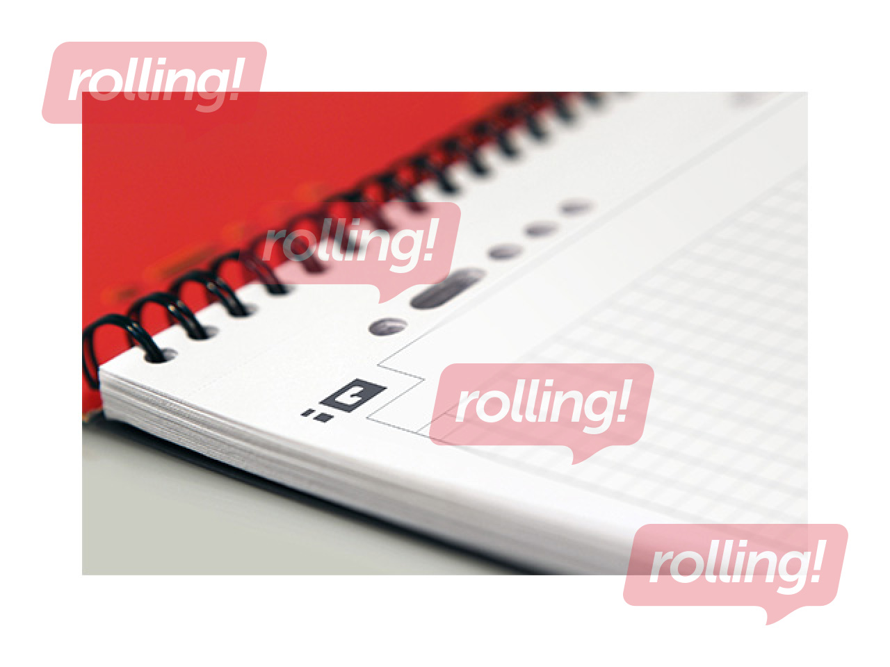 Klade ar spirāli Oxford International ActiveBook A5+, rūtiņu, 80 lapas