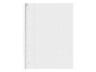 Klade ar spirāli Student Recycling, A4, rūtiņu, 80 lapas