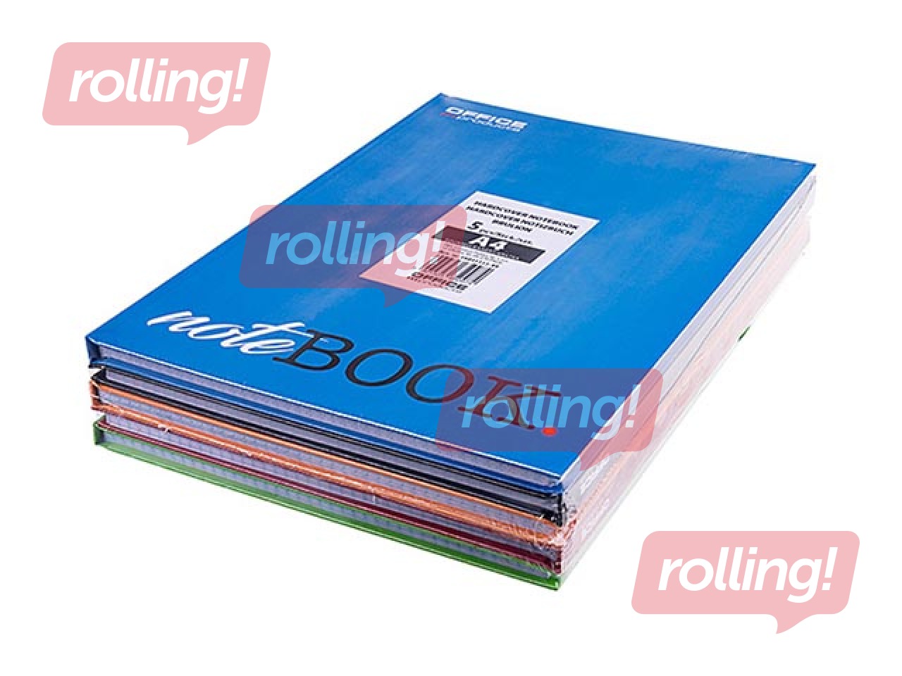 Klade cietos vākos Office Products, A4, rūtiņu, 96 lapas