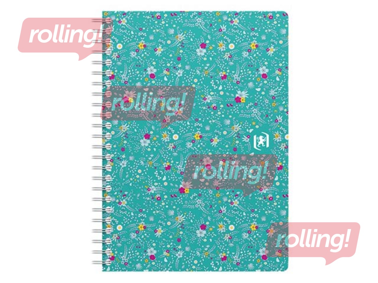 Notebook with spiral Oxford Floral, A5, ruled, 60 pages