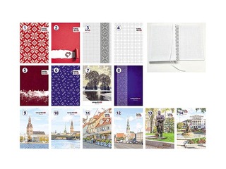 Spiral notebook A5, squared, 125 sheets