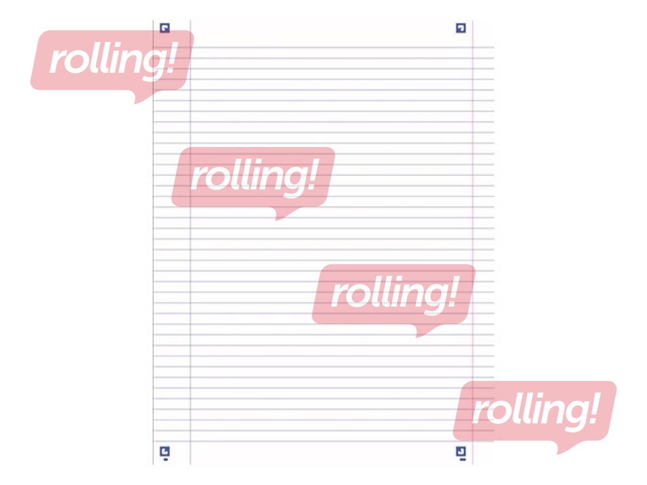 Kaustik Oxford Touch, A4+, jooneline, 70 lehte