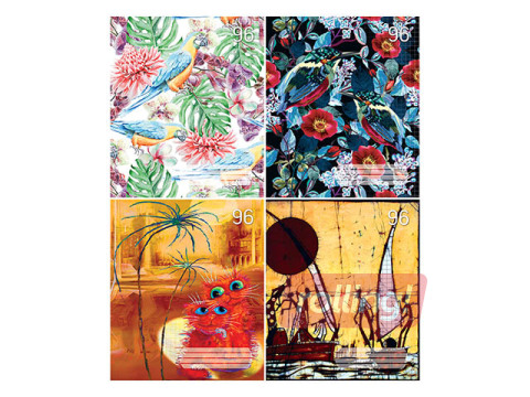 Notebook  ABC Flora, A5, squared, 96 pages