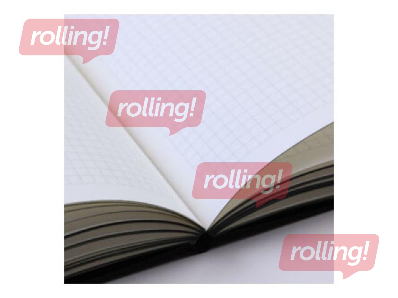 Piezīmju grāmata M, rūtiņu, A5, balta