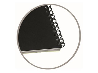 Klade ar spirāli Bantex Strong-Line, A4+, līniju, melna, 80 lapas