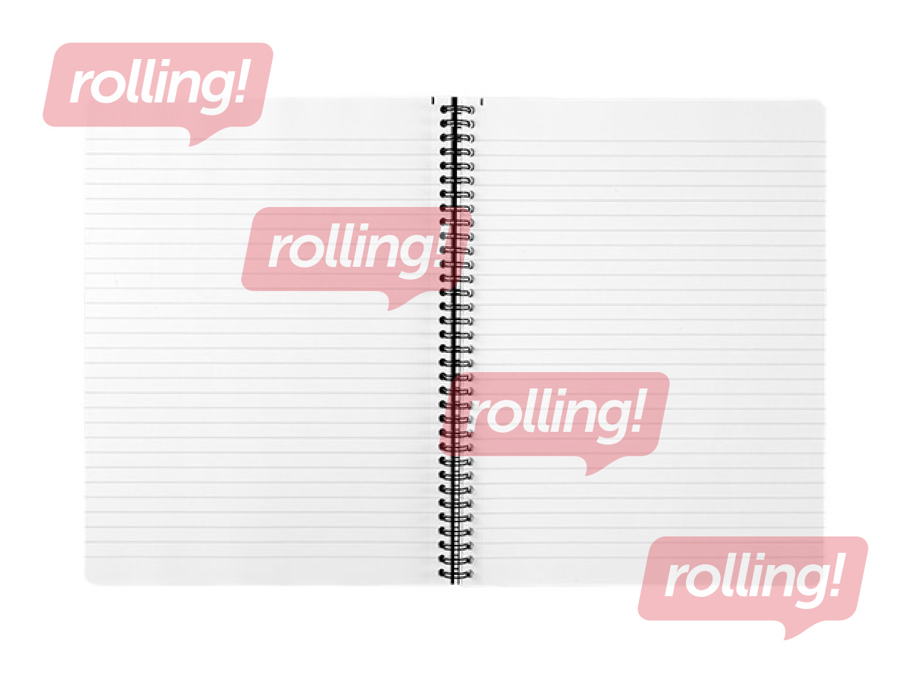 Klade ar spirāli Bantex Strong-Line, A4+, līniju, melna, 80 lapas