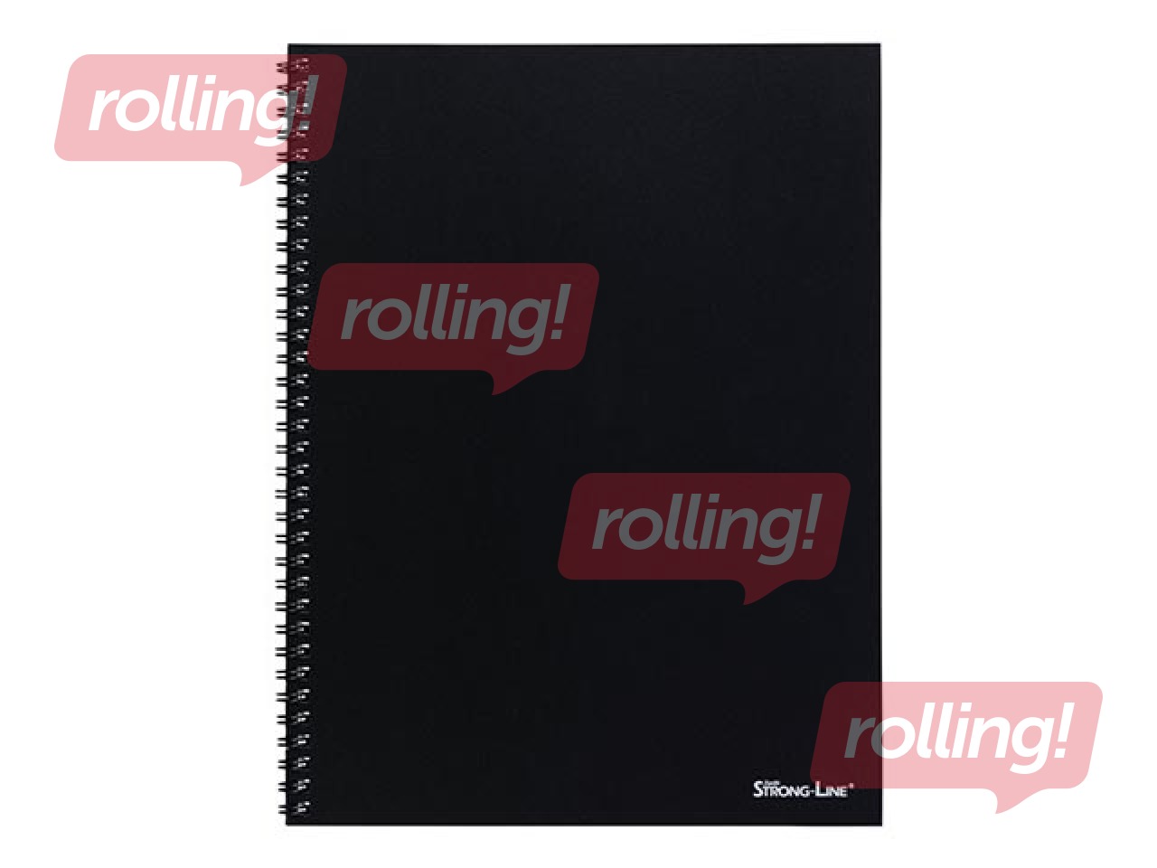 Notebook Bantex Strong-Line, A4+, ruled, black, 80 sheets