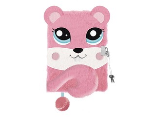 Diary with a key, A5, squirrel, lined