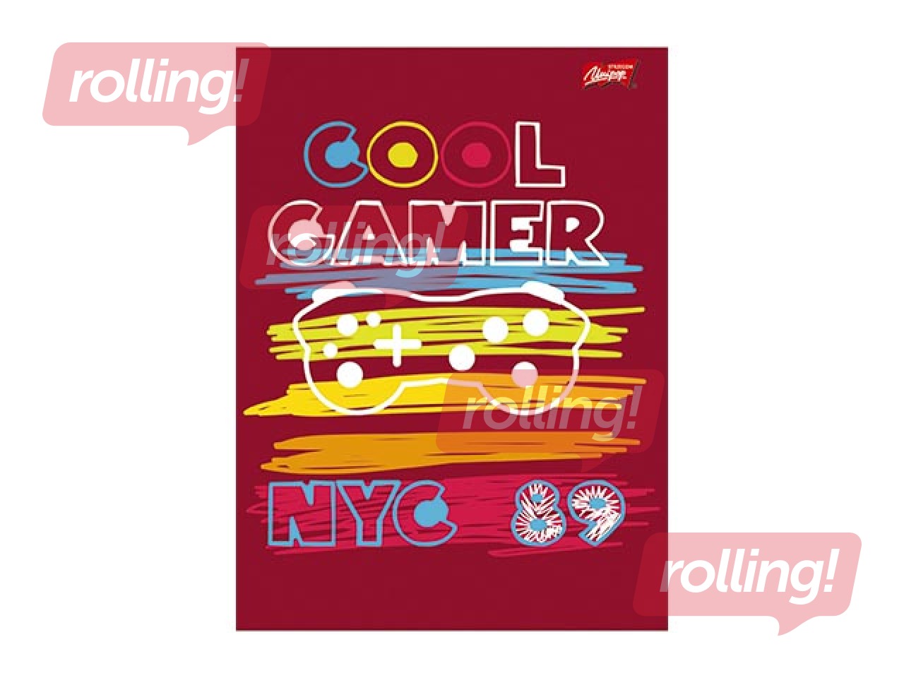 Klade Unipap A4, Cool Gamer, rūtiņu, 96 lapas