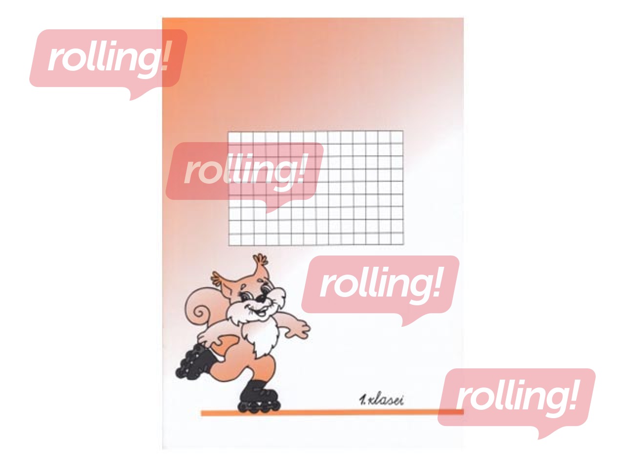 Burtnīca Zvaigzne ABC, 1. klasei, rūtiņu, 12 lapas