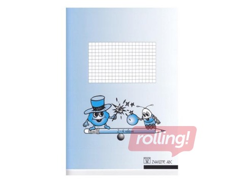 Exercise book Zvaigzne ABC, 2.-4. class, squared, 12 pages