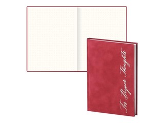Piezīmju grāmata Red Velvet, A5, sarkans samts