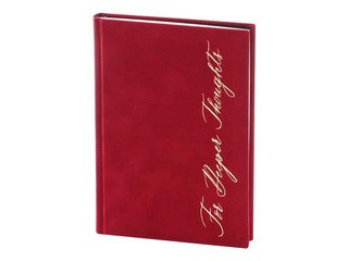 Piezīmju grāmata Red Velvet, A5, sarkans samts