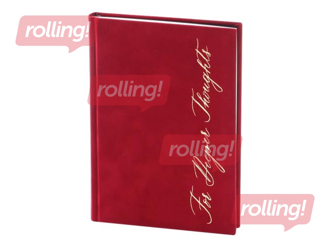 Piezīmju grāmata Red Velvet, A5, sarkans samts