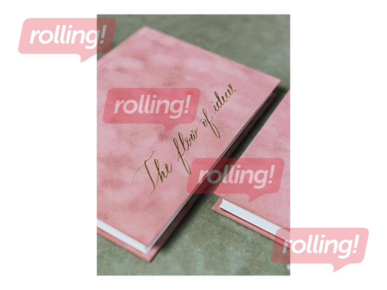 Notebook BALTS, A5, pink velvet