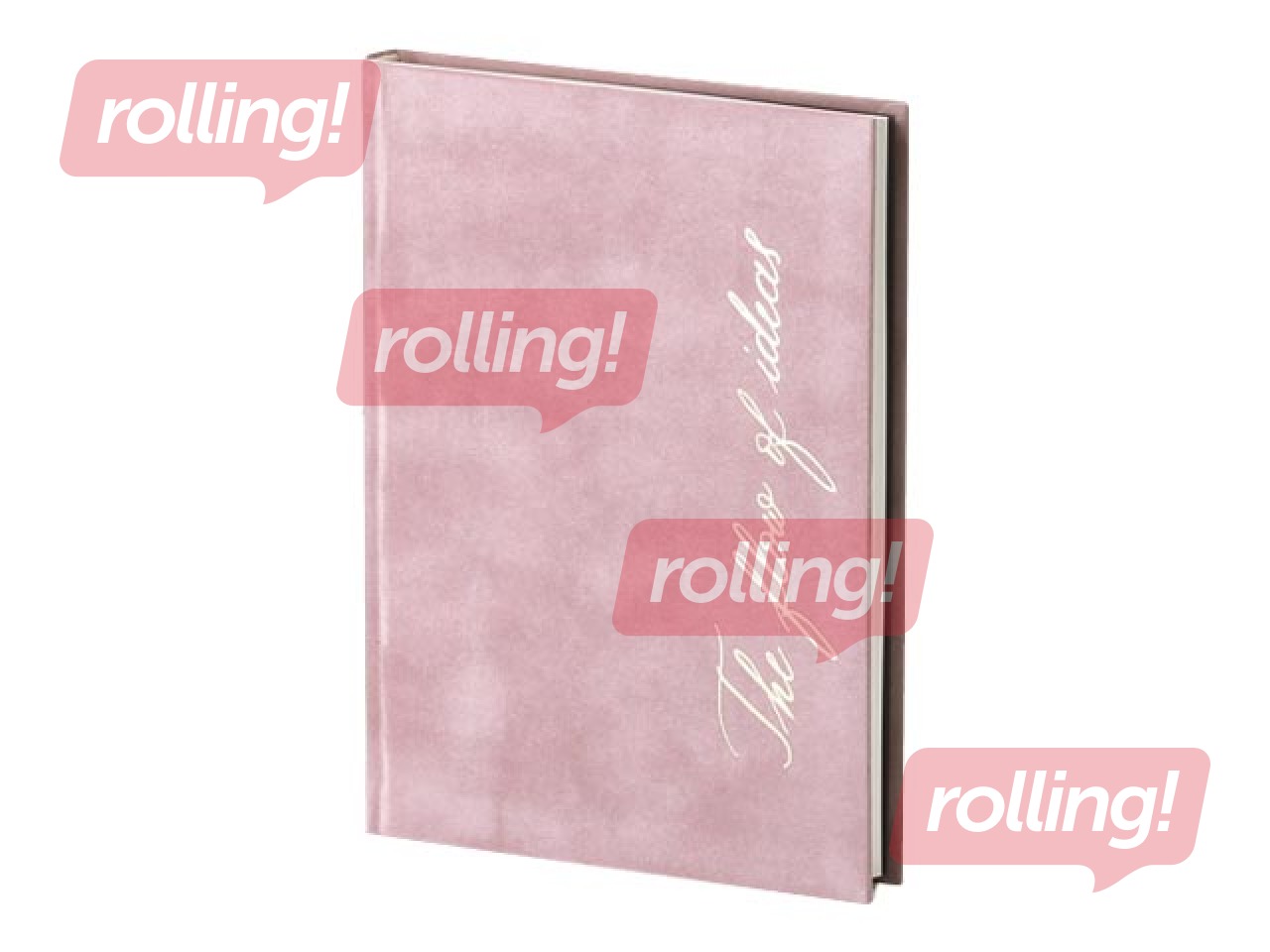 Piezīmju grāmata Pink Velvet, A5, rozā samts