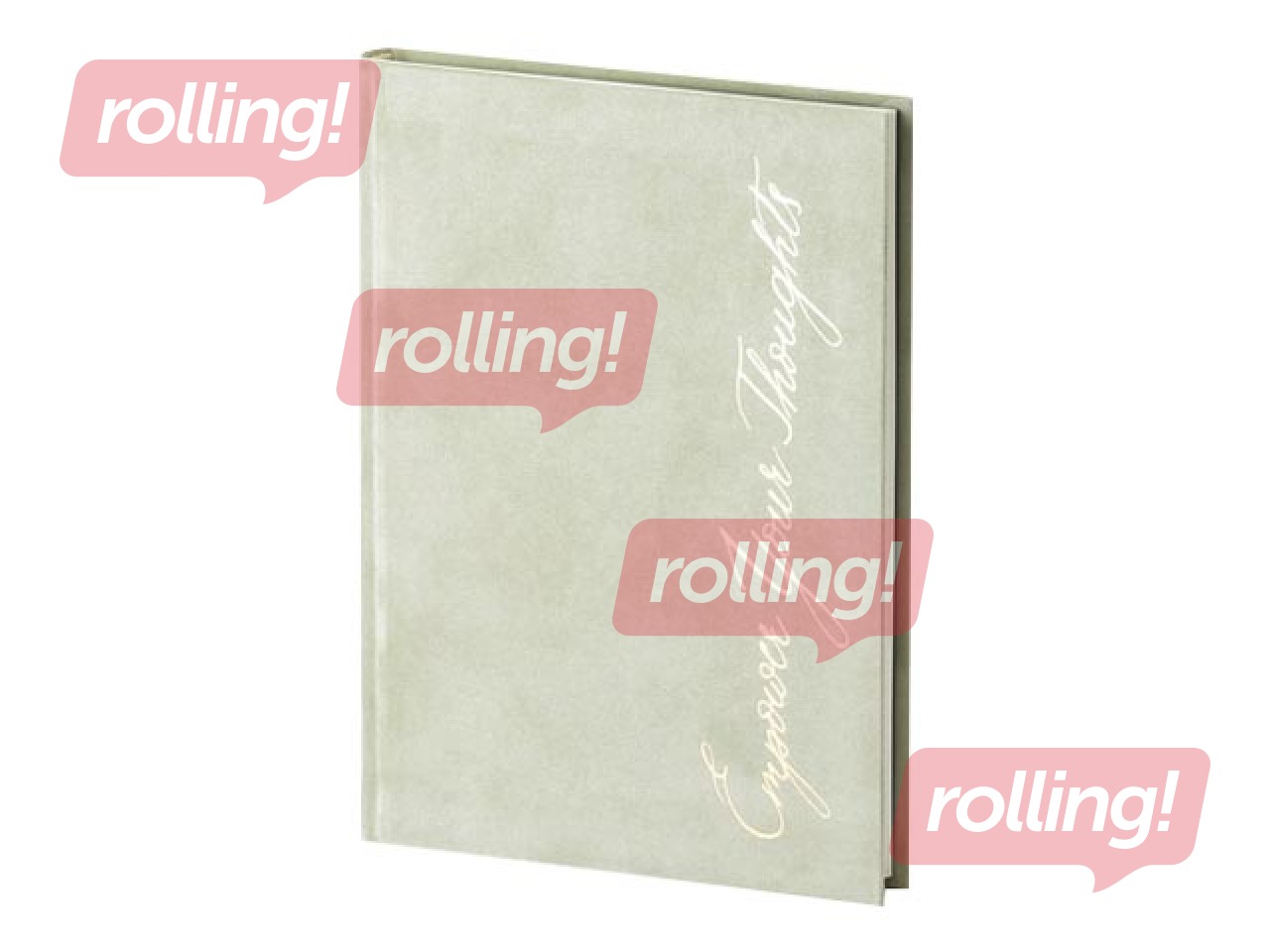 Piezīmju grāmata Green Velvet, A5, gaiši zaļš samts