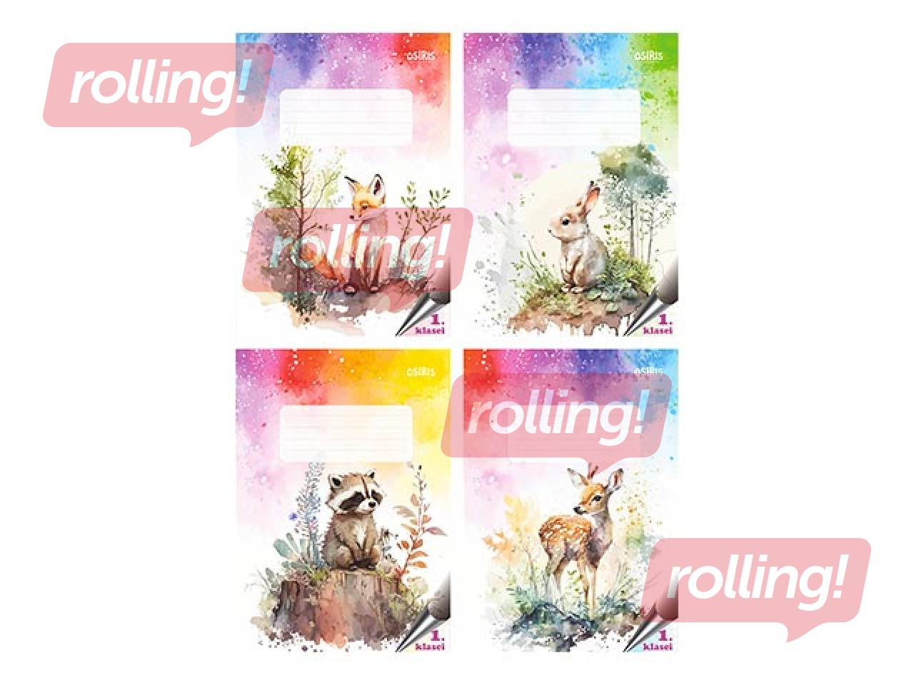 Exercise book Osiris, 1st class, squared, 12 pages