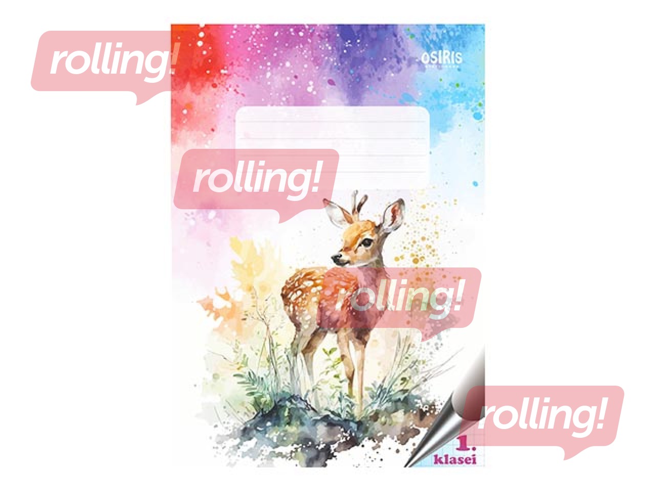 Exercise book Osiris, 1st class, squared, 12 pages